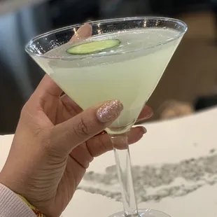 Cucumber Martini- $11ish. Delicious! Refreshing! Didn't taste much licka!