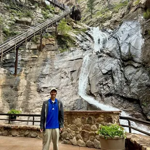 At the base of Seven Falls.
