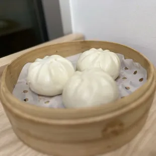 Steamed Custard Buns 3pcs