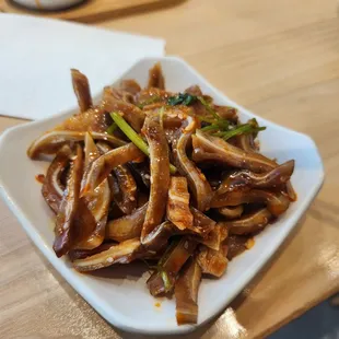 Pig ear salad