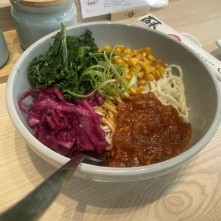 Spicy Pork Paste Over Noodles