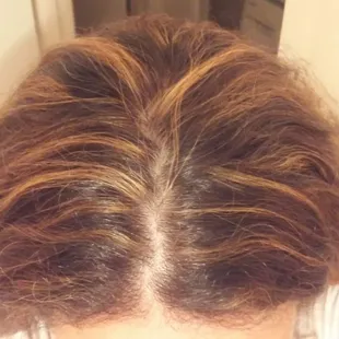 1990s foil highlights charge $120 no style no blow dry at Seven Hair Design Salon