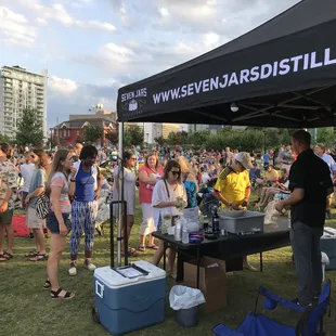Seven Jars Winery serves delicious wines during The First Ward Park Summer Jazz series!