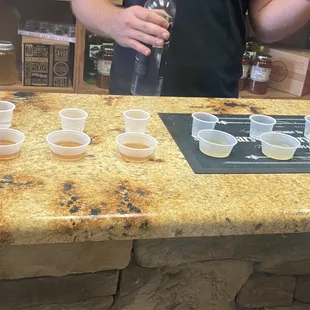 a man holding a bottle of wine