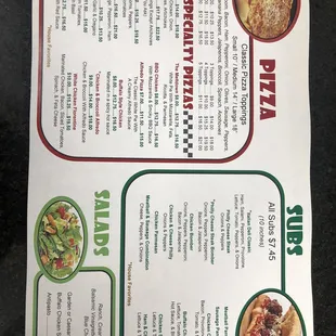 Current Menu Revised 5/13/19