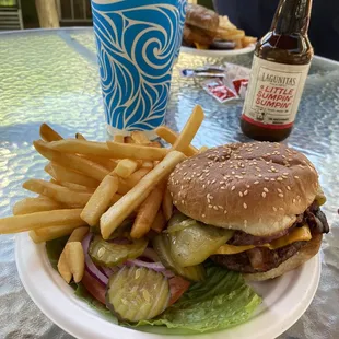 Manny's orega chili cheese burger