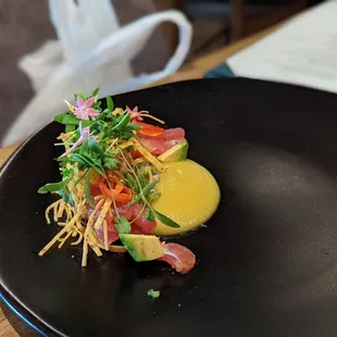 tuna tartare dish