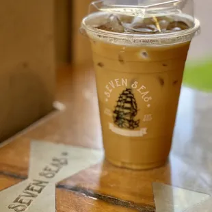 Iced Lavender Honey (Oatmilk) Latte