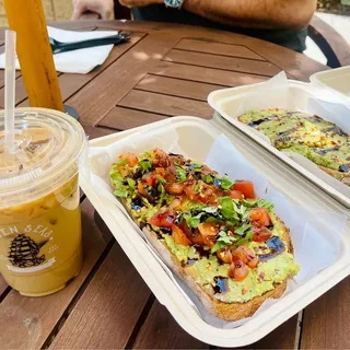 Tomato Basil Avocado Toast