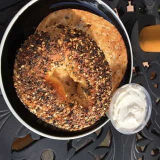 Wood Fired Everything Bagel w/ Cream Cheese
