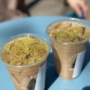 Marigold Mocha latte from seasonal spring menu