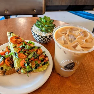Tomato Basil Avocado Toast