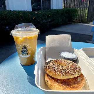 Wood Fired Everything Bagel w/ Cream Cheese