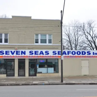 the front of the restaurant