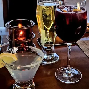 Lemon drop, Sangria and Beer