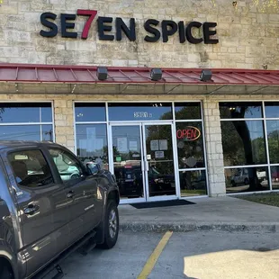 Somewhat difficult to see from the street before passing it by. It's next door to Taco Shack.