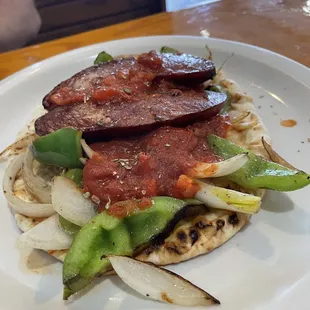 Greek Sausage Sandwich