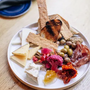 a plate of food on a table