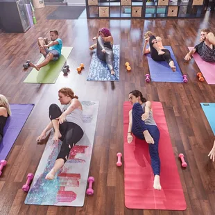 Cardio. Strength. Flexibility. We offer every type of workout you could ask for. Check out either studio- we host over 25 different classes!