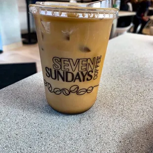 a cup of iced coffee