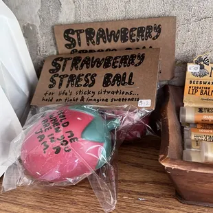 goods being sold up front