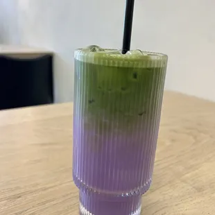 Ube Matcha Latte