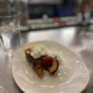 Wow the quality of this photo I took is almost as sad as this sorry slice of pecan pie