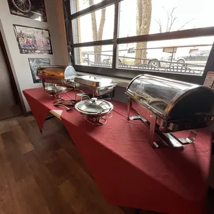 Catering options for private rentals.