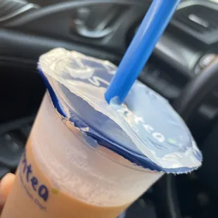 Their lid machine needs work.