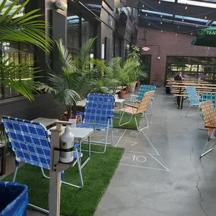 Rooftop seating