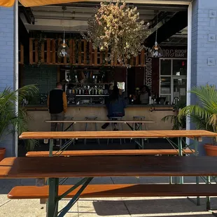 Indoor/Outdoor bar area
