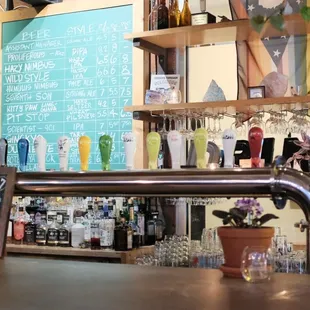 Beers on tap