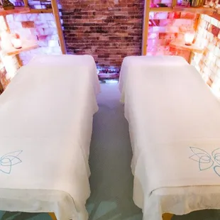 Our Himalayan Salt Room is the perfect upgrade for a massage at Seventh Wonder Holistic Spa.