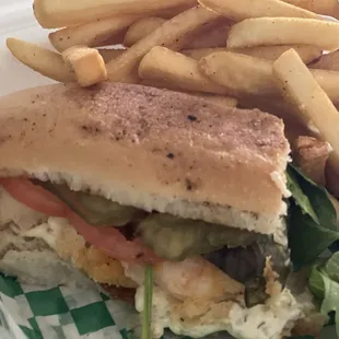 Shrimp Po Boy -sorry ate half before I took picture! Very good!