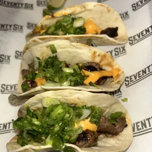 Steak tacos . Super good !
