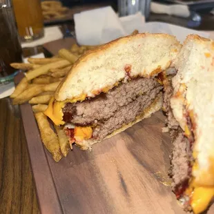 Peanut butter and jelly burger . Bomb !