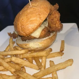 Fried chicken sandwich . Excellent also huge