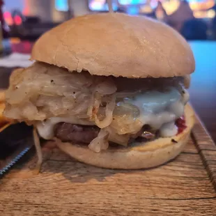 French Onion Burger
