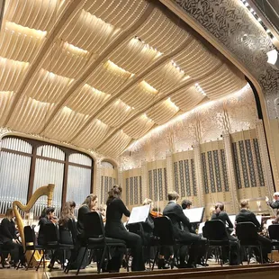 12 April 2019 -- Cleveland Institute of Music students performing with guest conductor Robert Spano.
