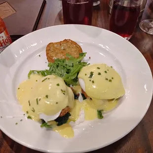 Crab lump eggs Benedict was so yummy