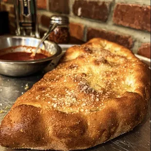 Italian meat calzone