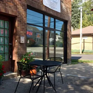 Outside dining