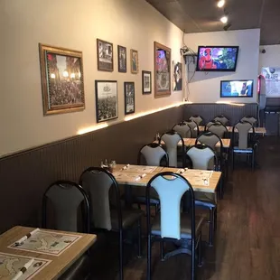 the dining area