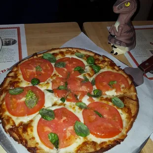 Bob the Raptor Says &quot;Margarita Pizza Prey is tasty... and the mammal that brings the prey is nice.&quot;