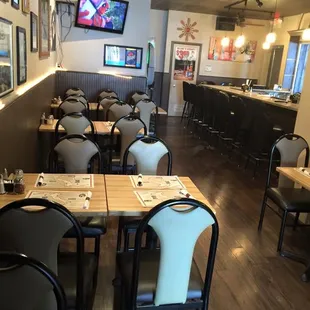the dining area