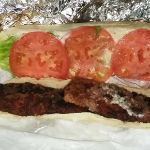Fish sandwich - needed to change the oil.