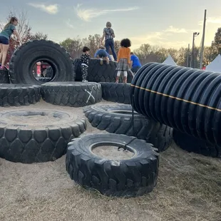 Giant tire gym