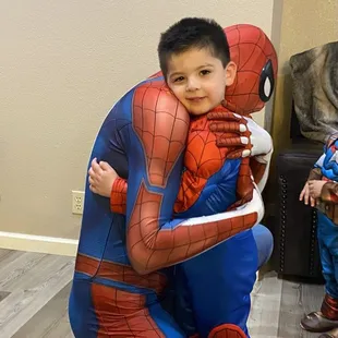 My son and spidey