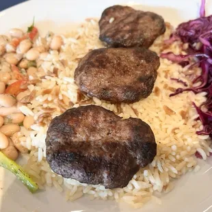 Turkish Meatball was very tasty but that bean salad Piyaz was even better!