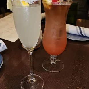 Mai Thai and French 75